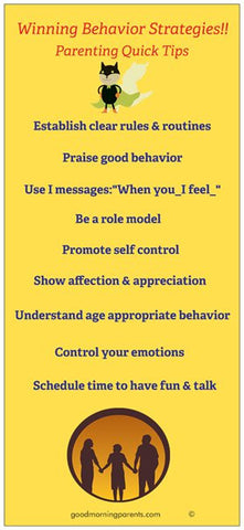 Winning Behavior Strategies Incentive Cards