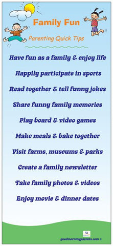 Family Fun Incentive Cards