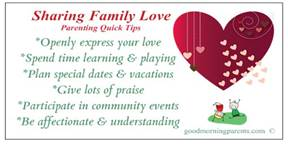 Sharing Family Love Tips